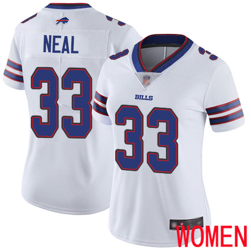 Women Buffalo Bills #33 Siran Neal White Vapor Untouchable Limited Player NFL Jersey->women nfl jersey->Women Jersey